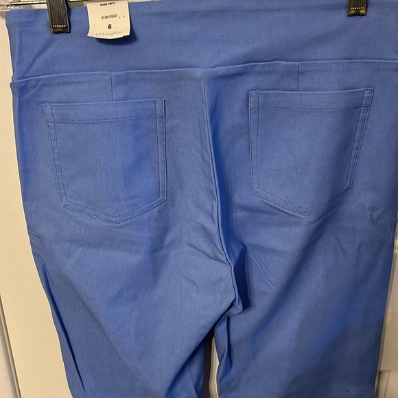 J McLaughlin Women’s (6) Sky Blue Masie Pants Pull On Stretch Straight Leg NWT - Picture 4 of 6